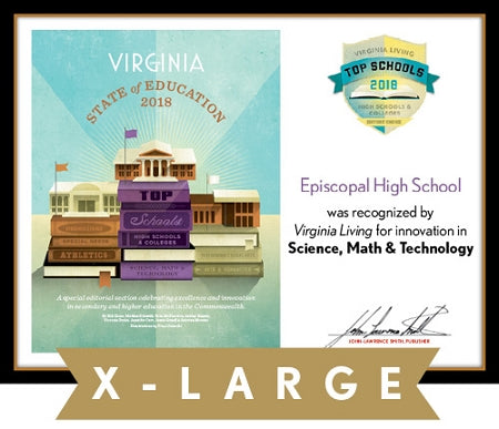 Official State of Education 2018 Winner's Plaque, XL (26" x 20")