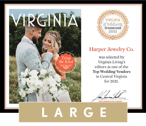 Official Top Wedding Vendors 2021 Plaque, L (19.75" x 15")