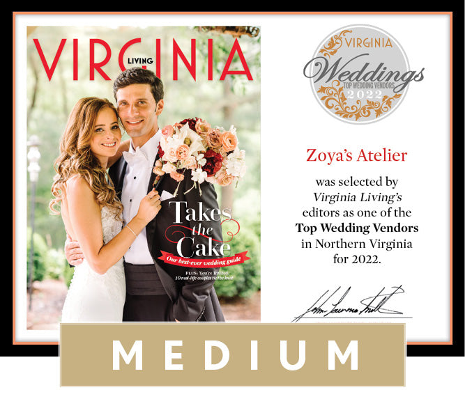 Official Top Wedding Vendors 2022 Plaque, M (13" x 10")