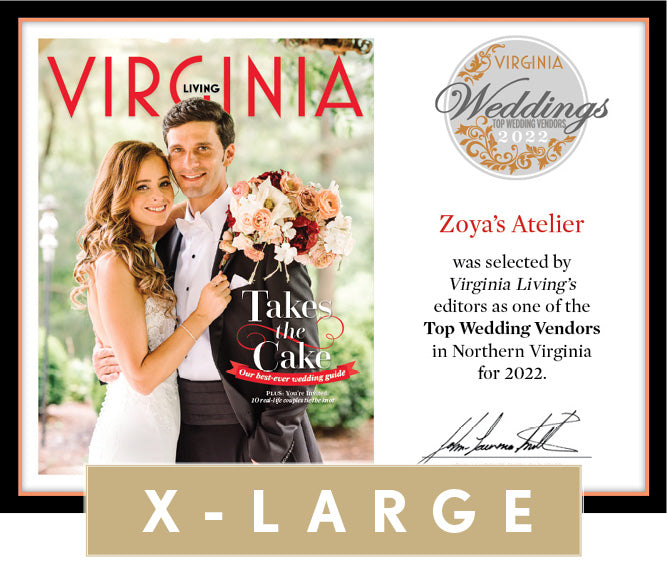 Official Top Wedding Vendor 2022 Winner's Plaque, XL (26" x 20")