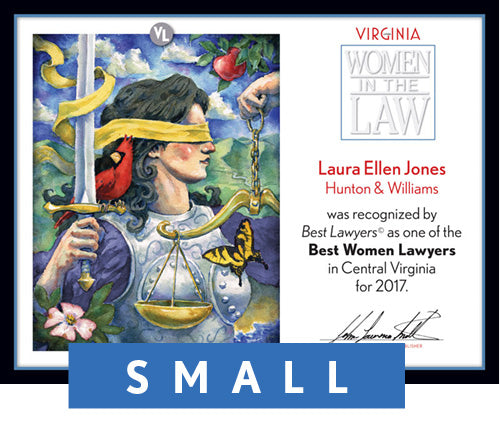 Official Best Women Lawyers 2017 Winner's Plaque, S (9.75" x 7.5")