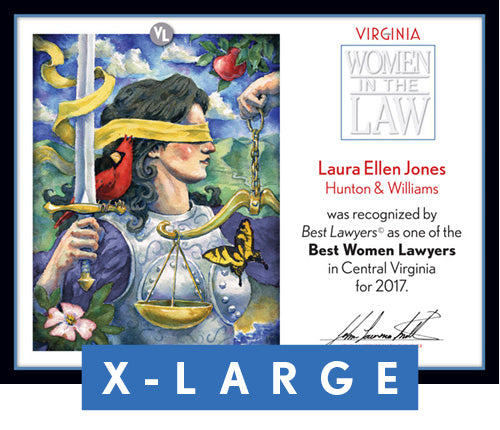 Official Best Women Lawyers 2017 Plaque, XL (26" x 20")